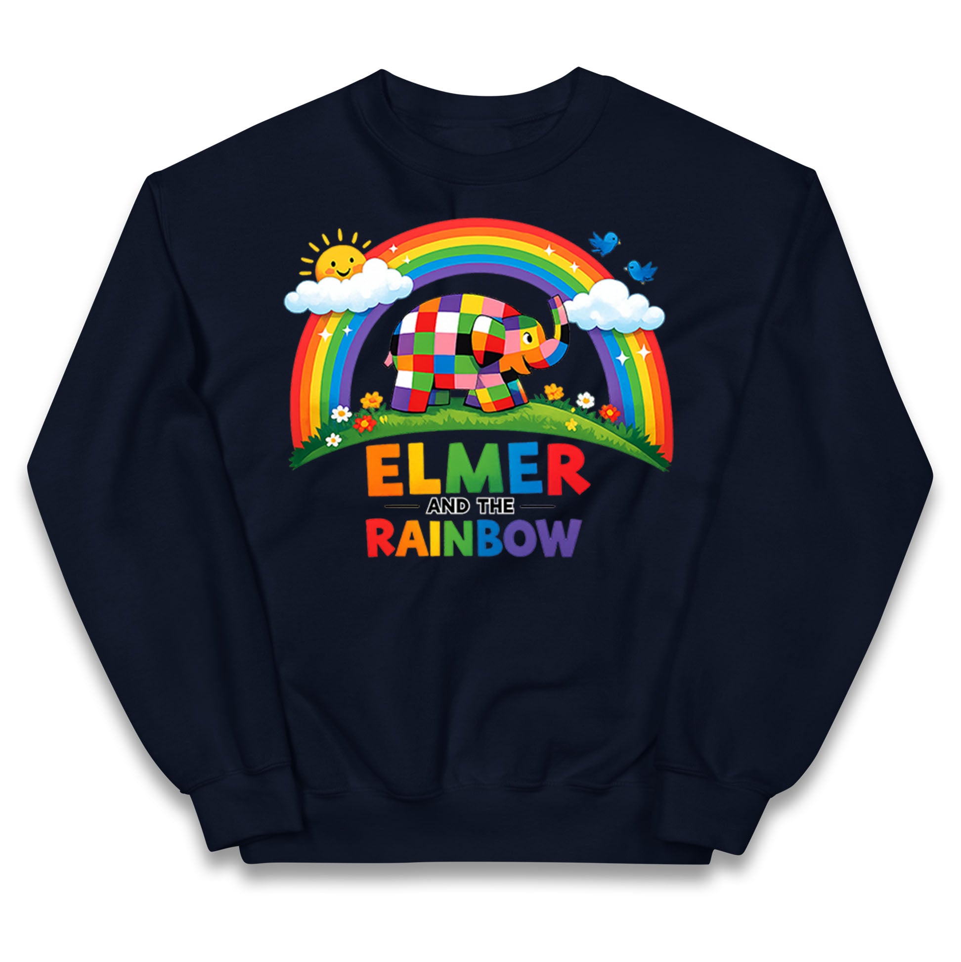 Elmer And The Rainbow Kids Jumper