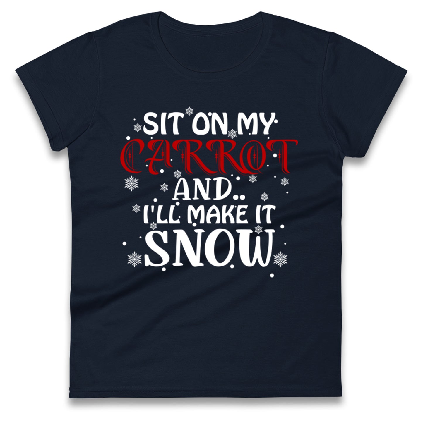 Rude Christmas Ladies T Shirt