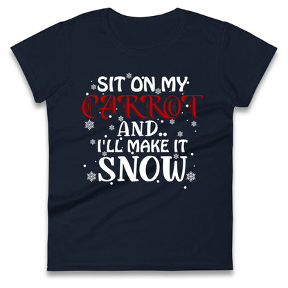Rude Christmas Ladies T Shirt