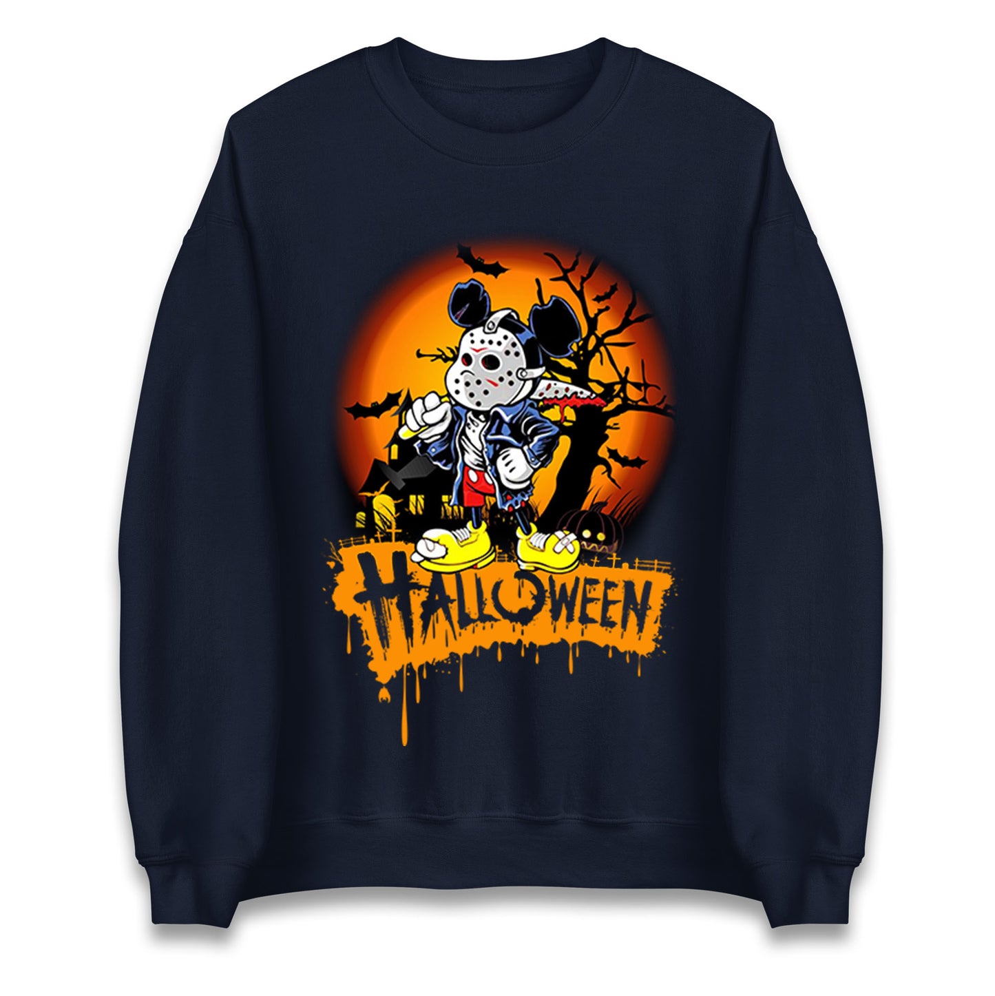 Mickey Mouse Haunted Halloween Sweatshirt
