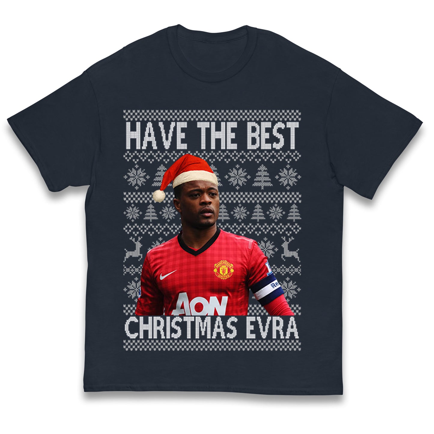 Man Utd Xmas Kids T Shirt 