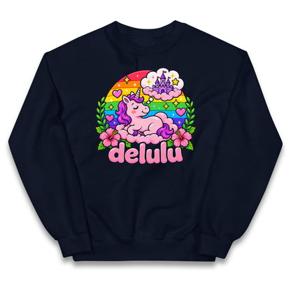 Delulu Unicorn Kids Jumper