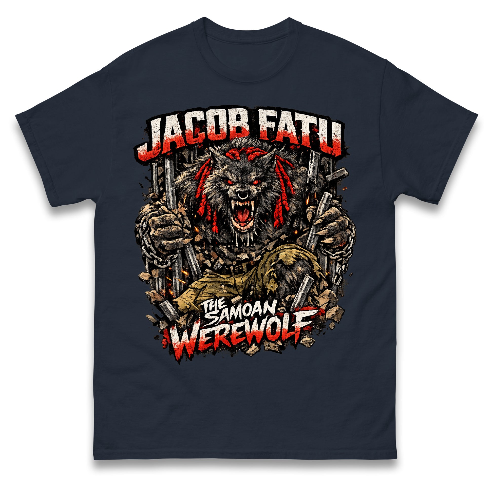Jacob Fatu The Samoan Werewolf T Shirt