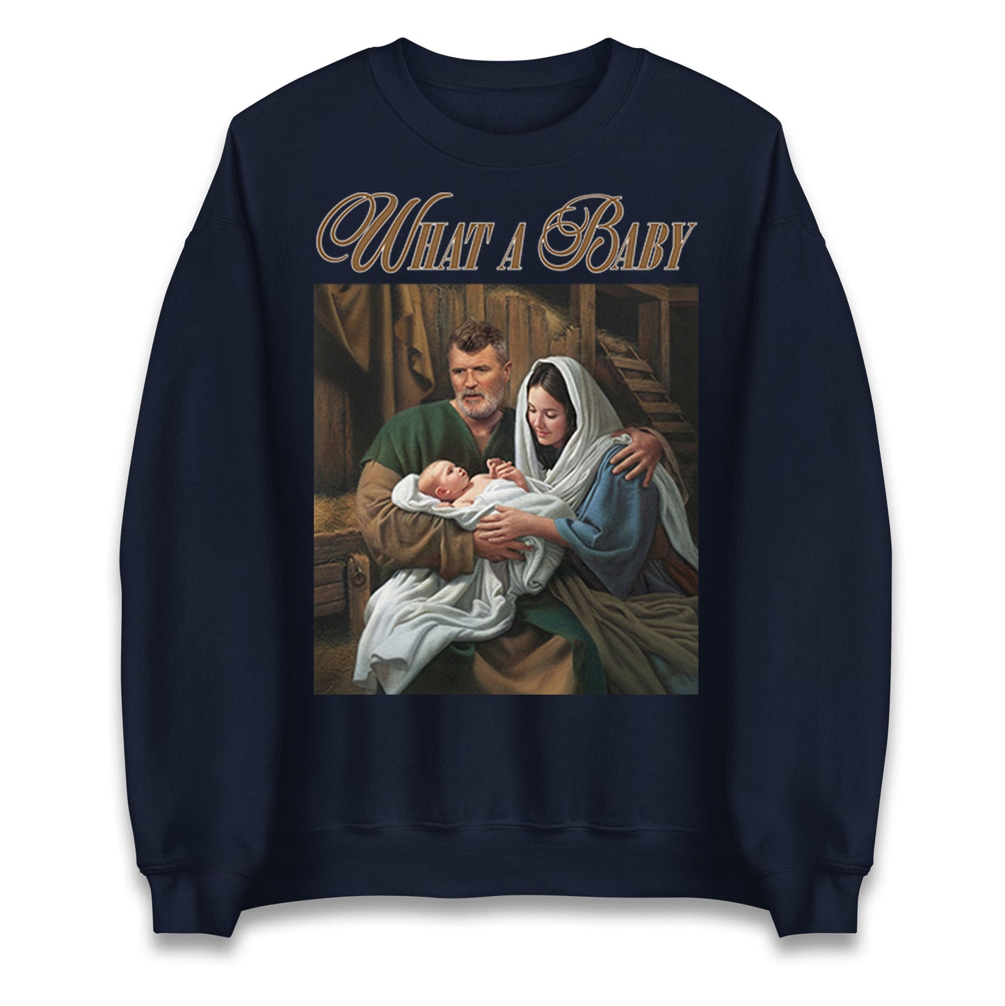 Roy Keane What a Baby Meme Christmas Sweater