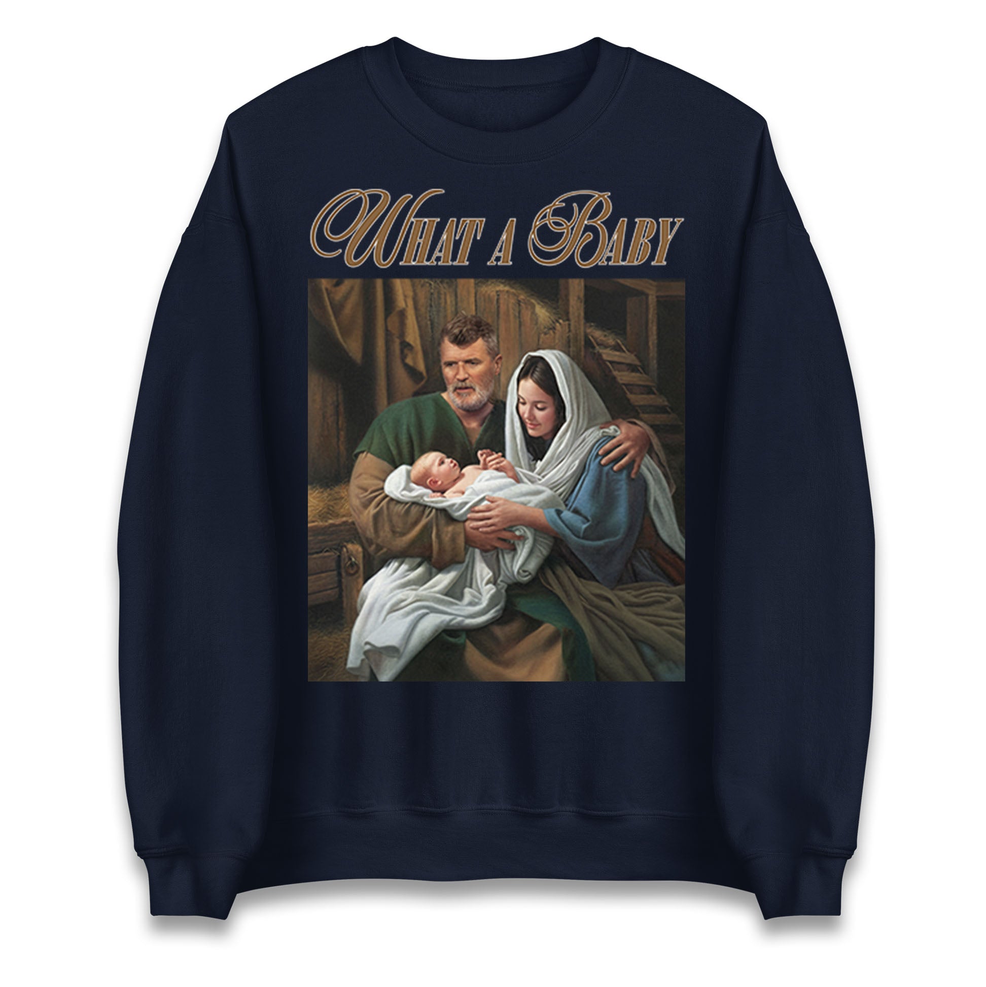 Roy Keane What a Baby Meme Christmas Sweater