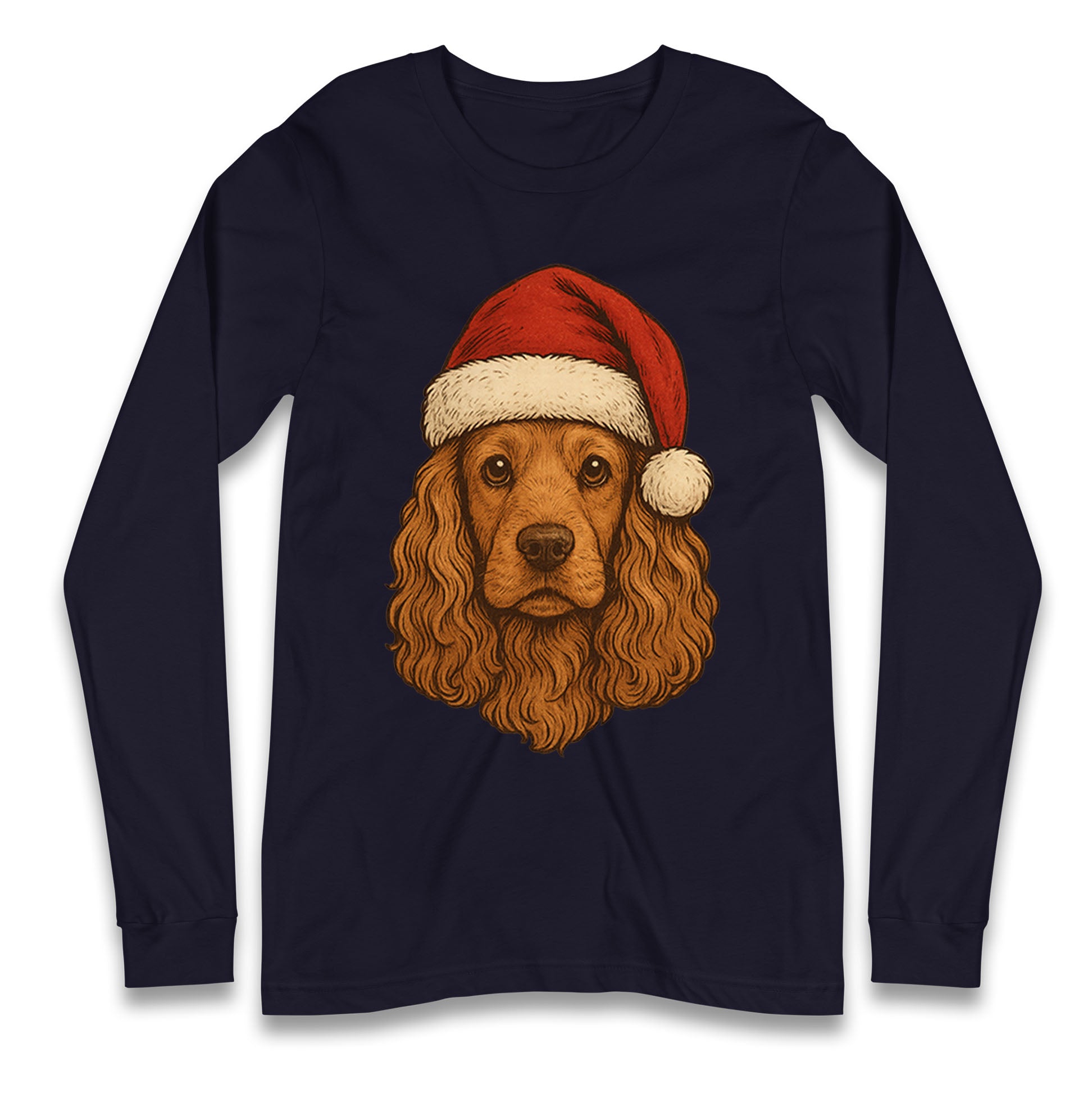 Cocker Spaniel Christmas Longsleeve T Shirt