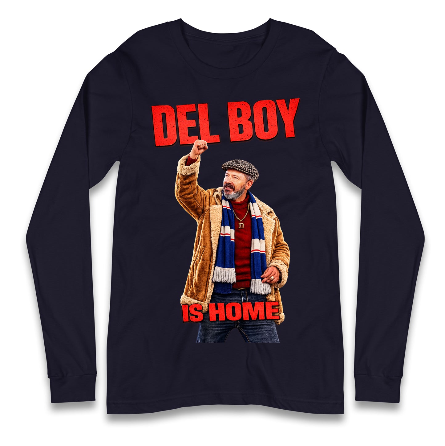 Derek McInnes Rangers Del Boy Football Longsleeve T Shirt