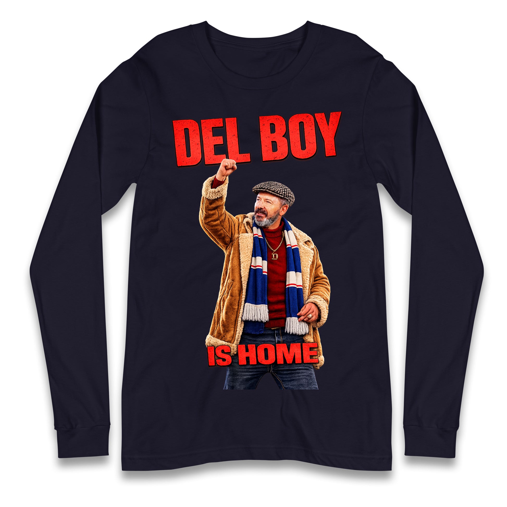 Derek McInnes Rangers Del Boy Football Longsleeve T Shirt