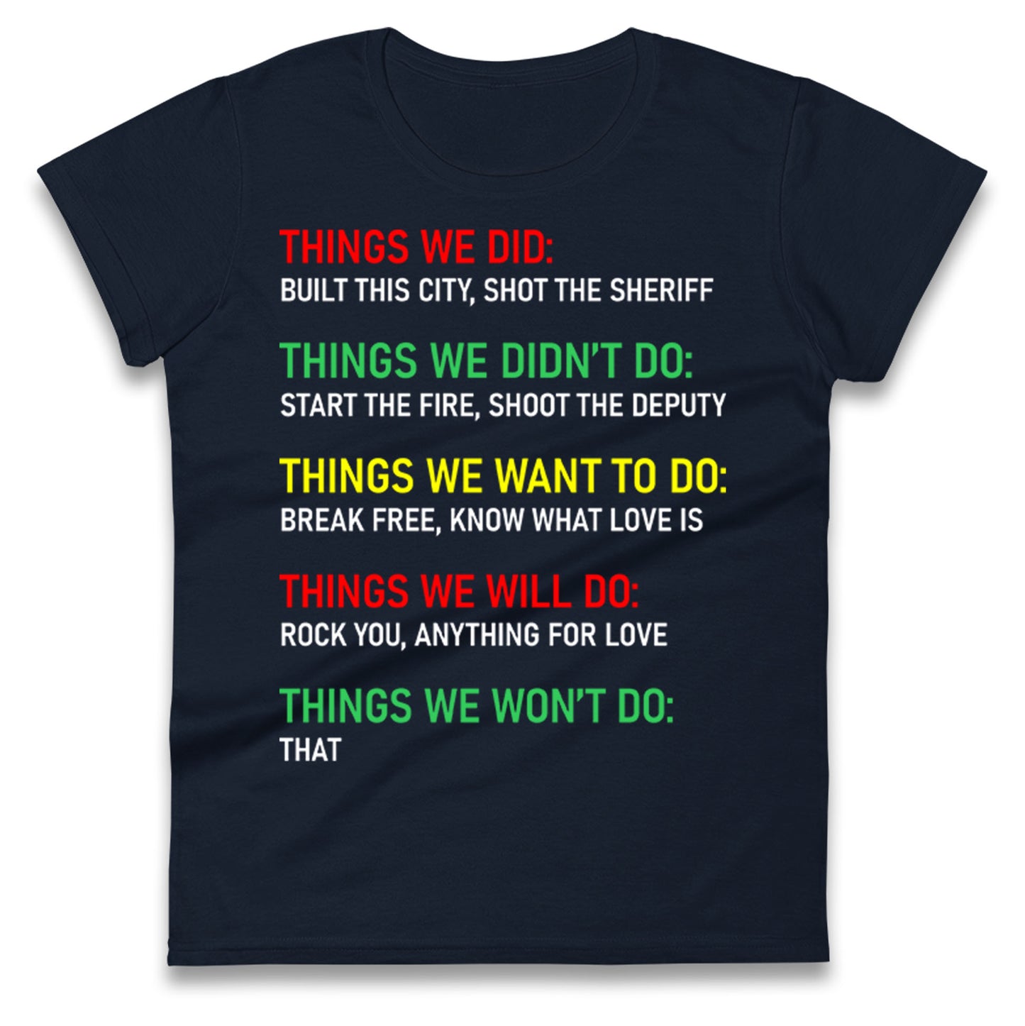 Bob Marley Music Ladies T Shirt 