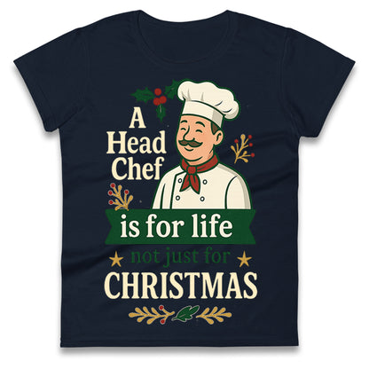 Head Chef Christmas Ladies T Shirt