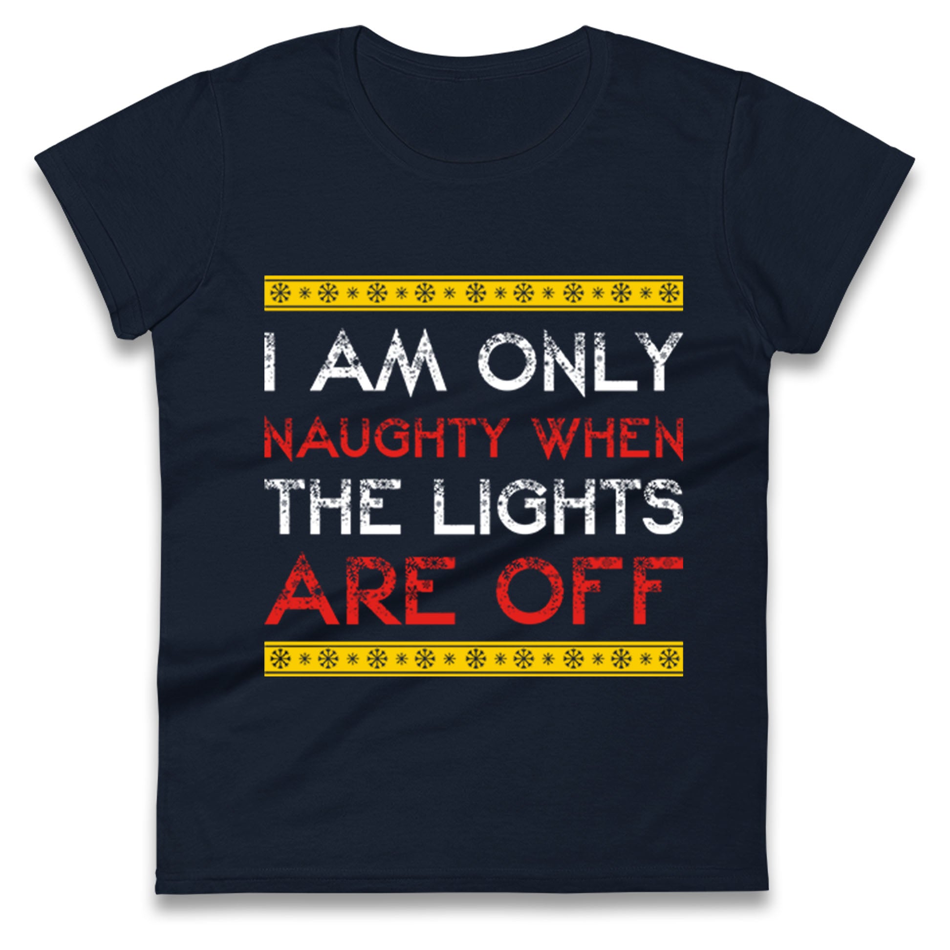naughty christmas womens t shirt