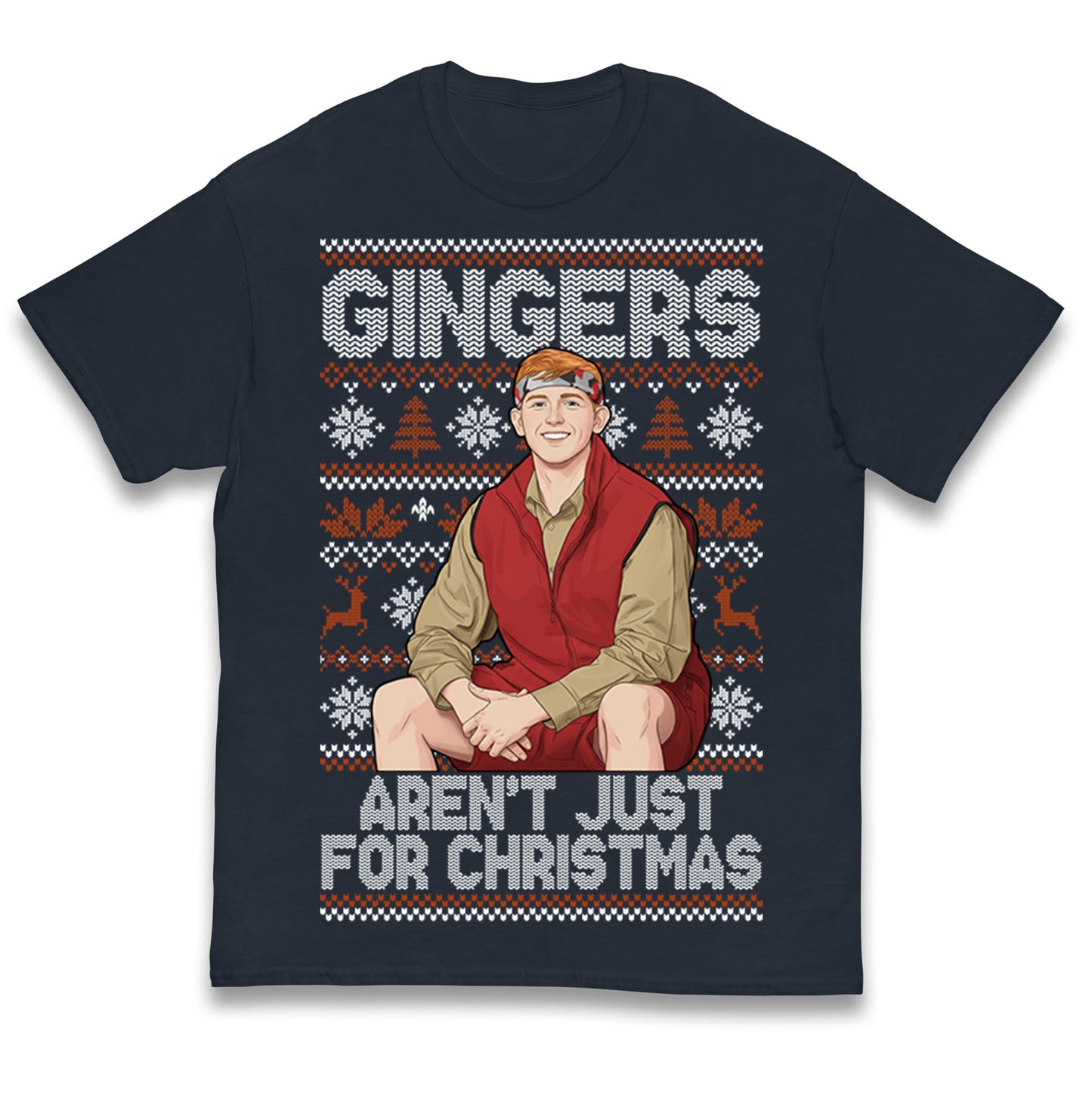 Angry Ginge Xmas Kids T Shirt