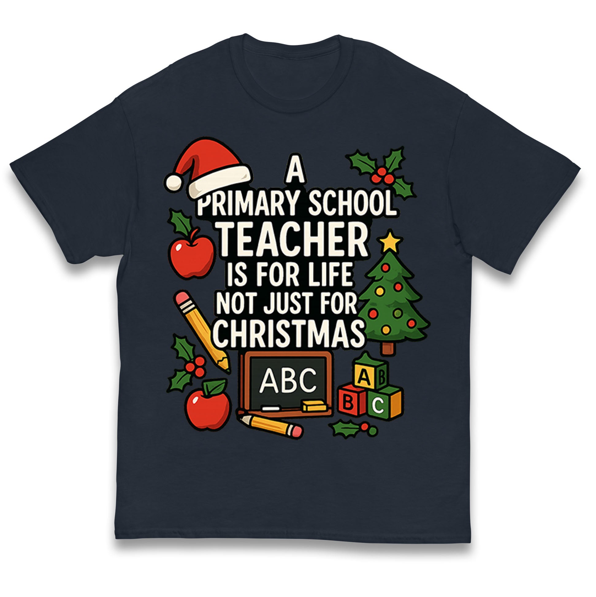 Primary School Teacher Christmas Kids T Shirt