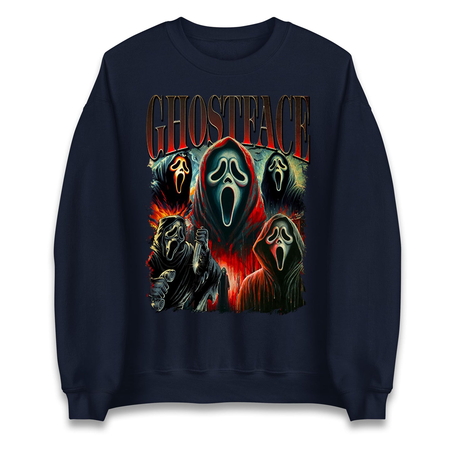 Ghost Face Halloween Bootleg Unisex Sweatshirt