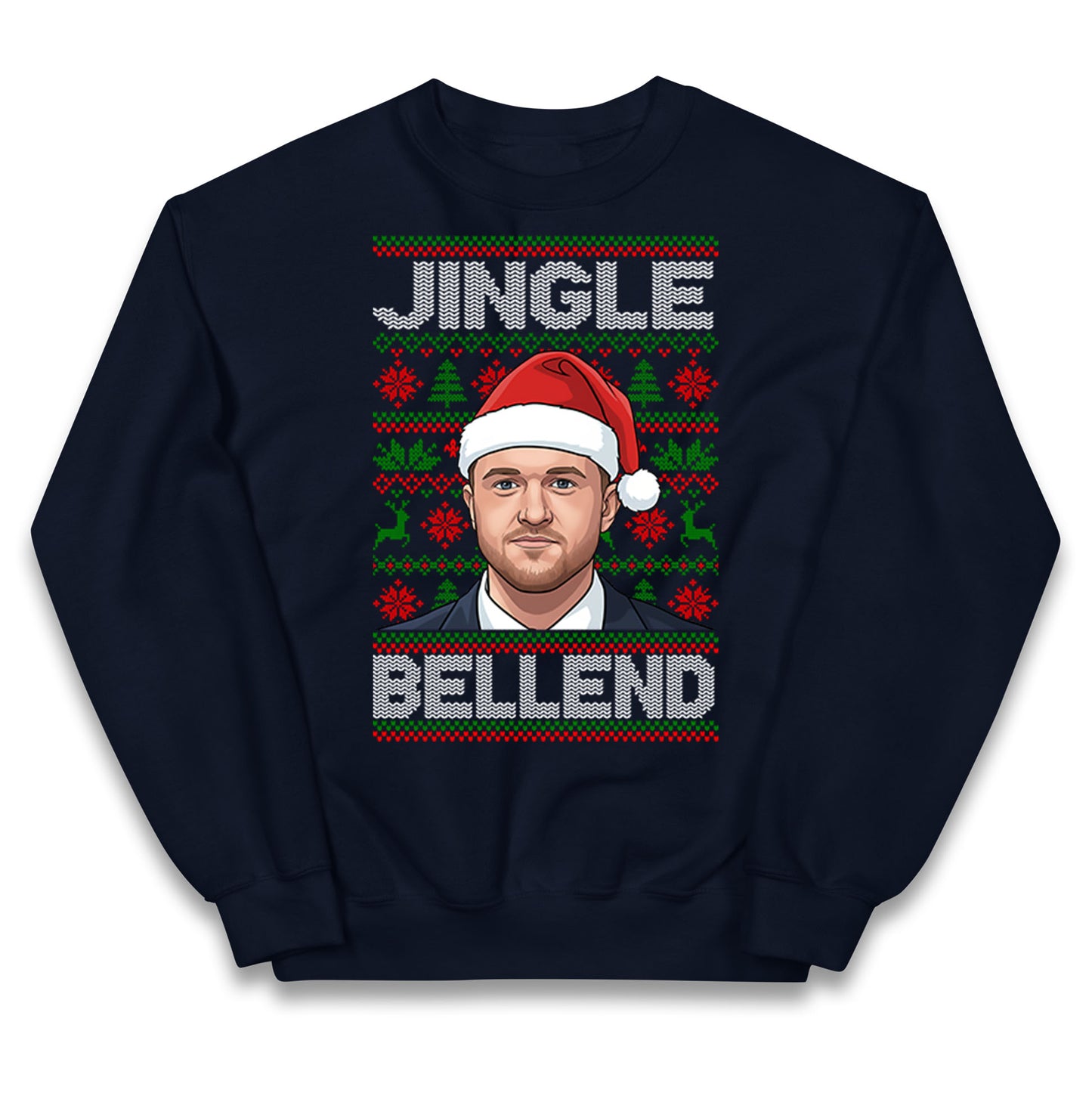 Tommy Robinson Jingle Bell Kids Jumper