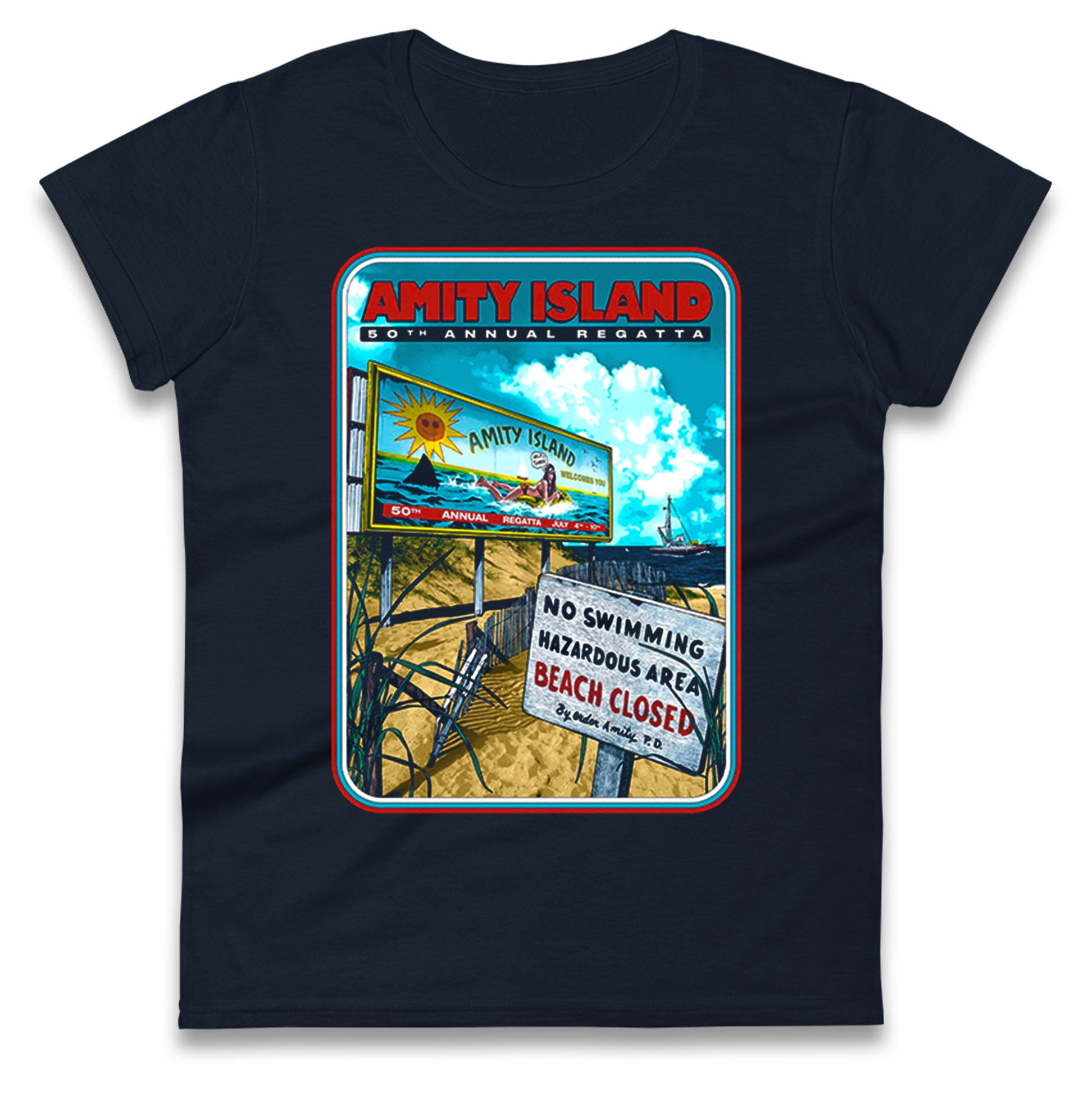 Jaws Ladies T Shirt