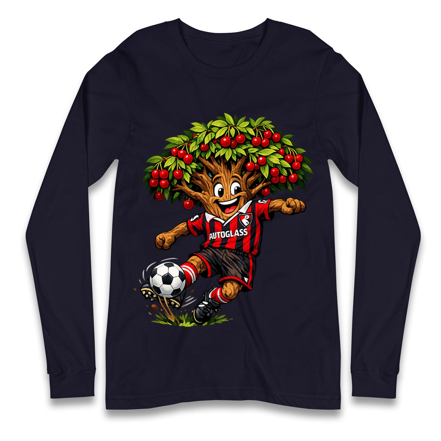 Retro Bournemouth Long Sleeve Shirt