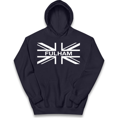 Fulham Football Flag Kids Hoodie