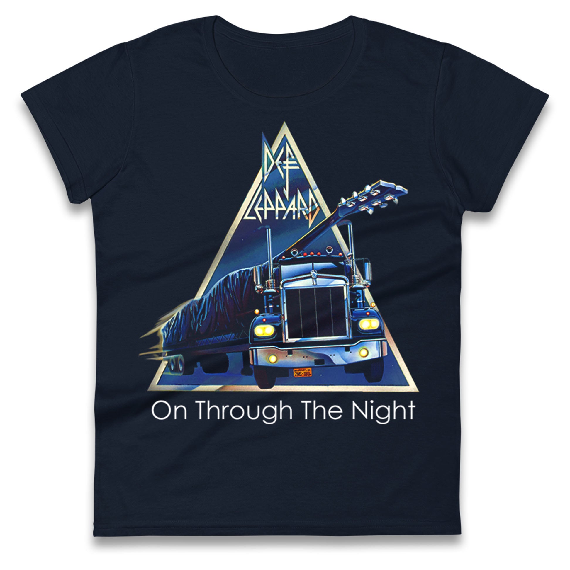 Leppard On Through The Night Ladies T Shirt