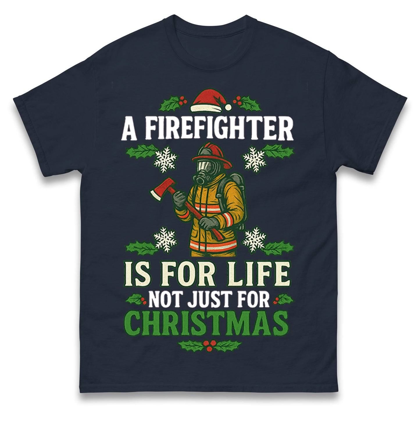 Firefighter Christmas T Shirt