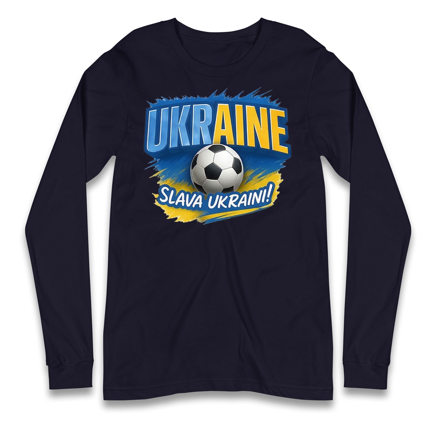 Ukraine Retro World Cup Longsleeve T Shirt 