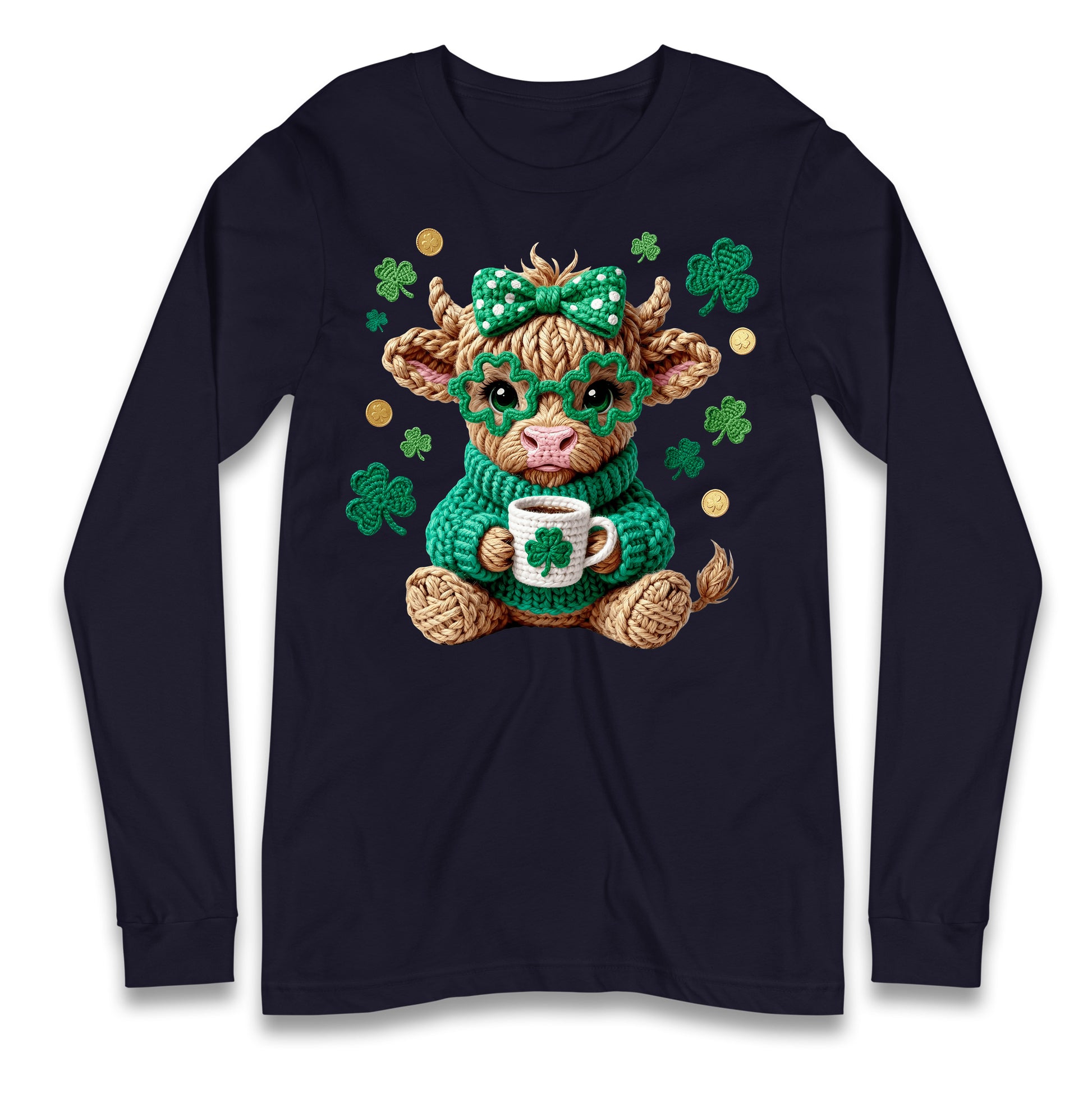 Cute Cow St Patrick Longsleeve Tee