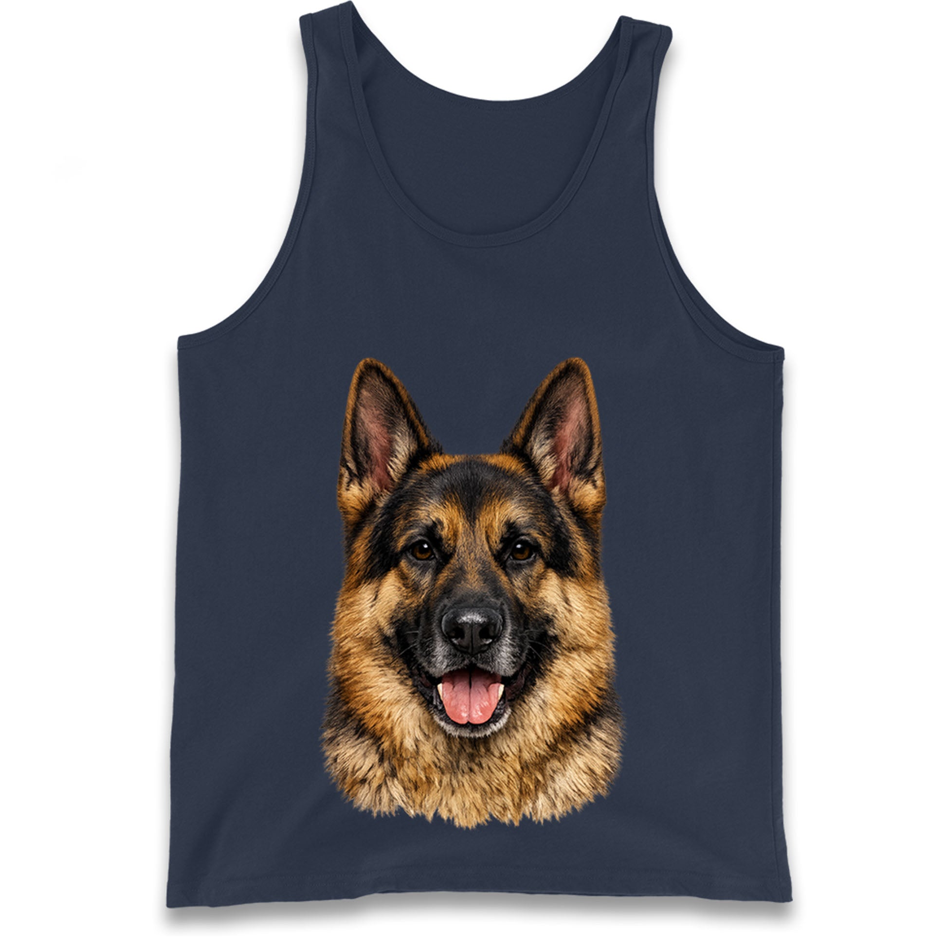 German Shepherd Dog Face Tank Top