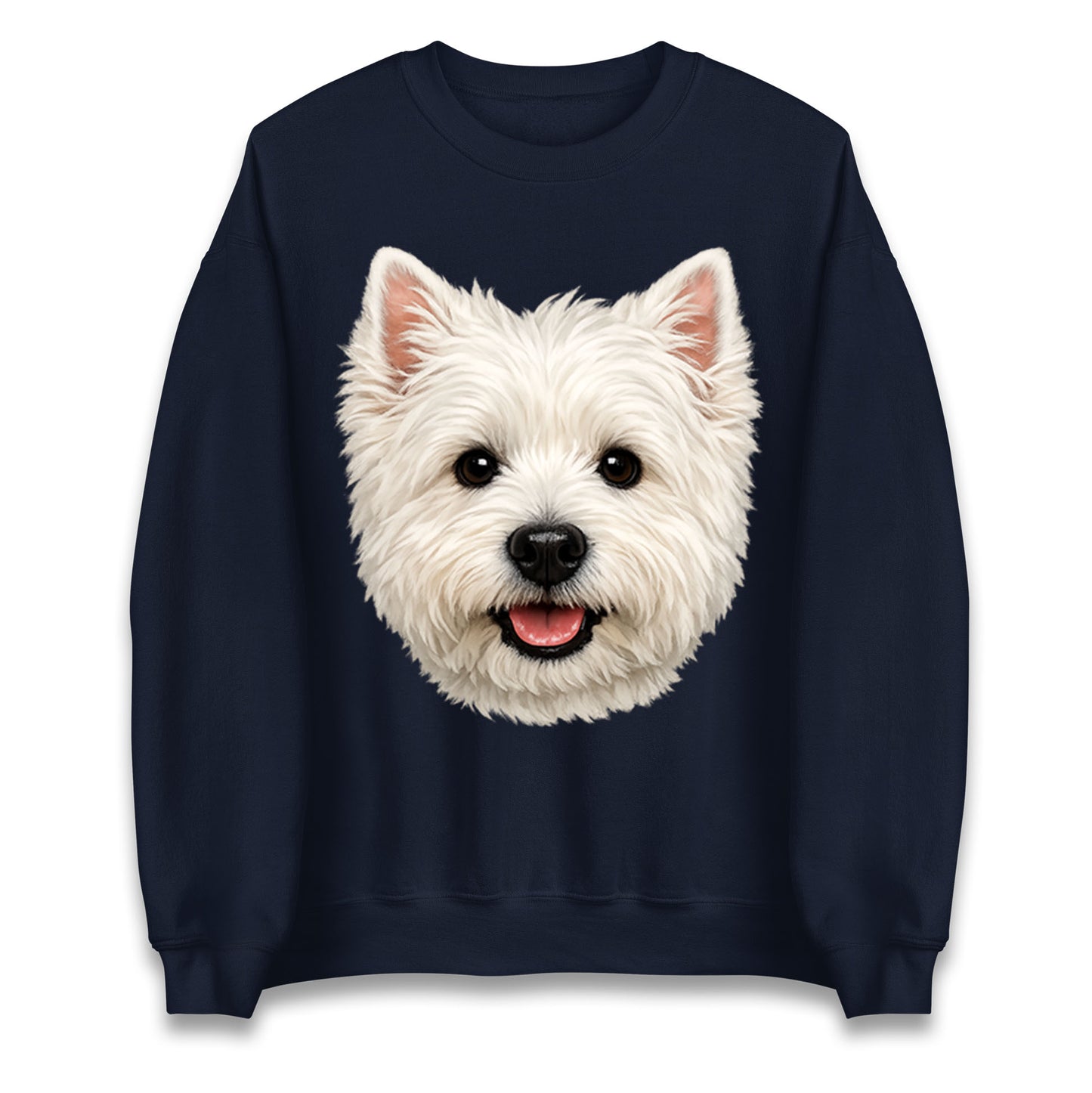 West Highland White Terrier Dog Face Kids Jumper
