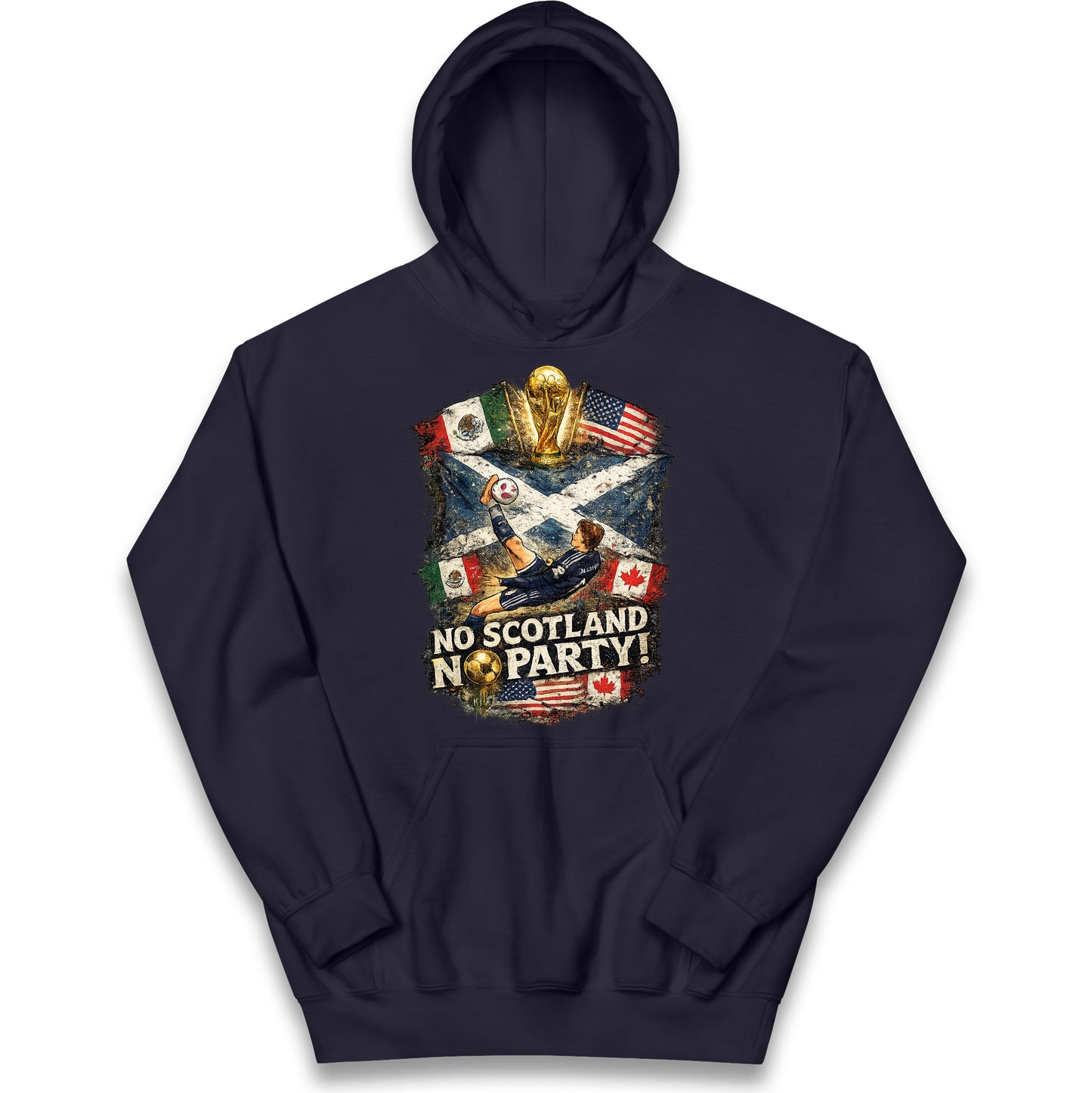 No Scotland No Party World Cup 2026 Kids Hoodie