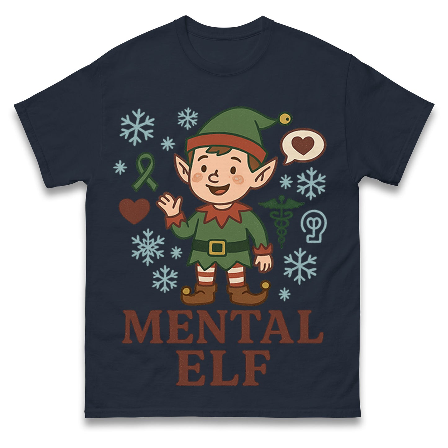 Mental Health Christmas T Shirt