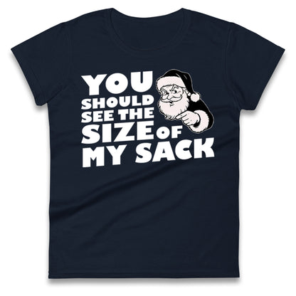 Santas Sack Ladies T Shirt