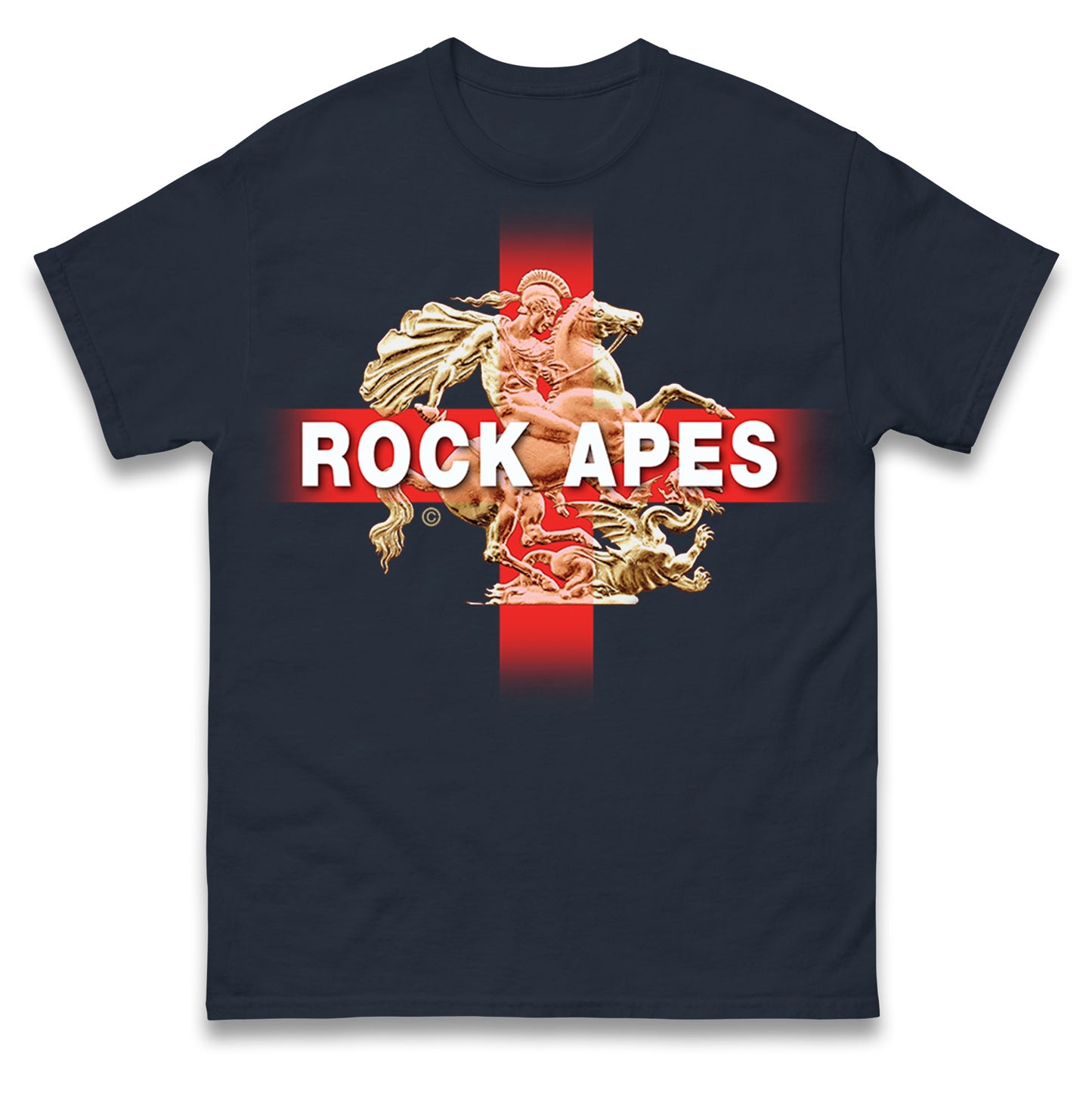 Rock Apes St George & The Dragon Mens Tee Top