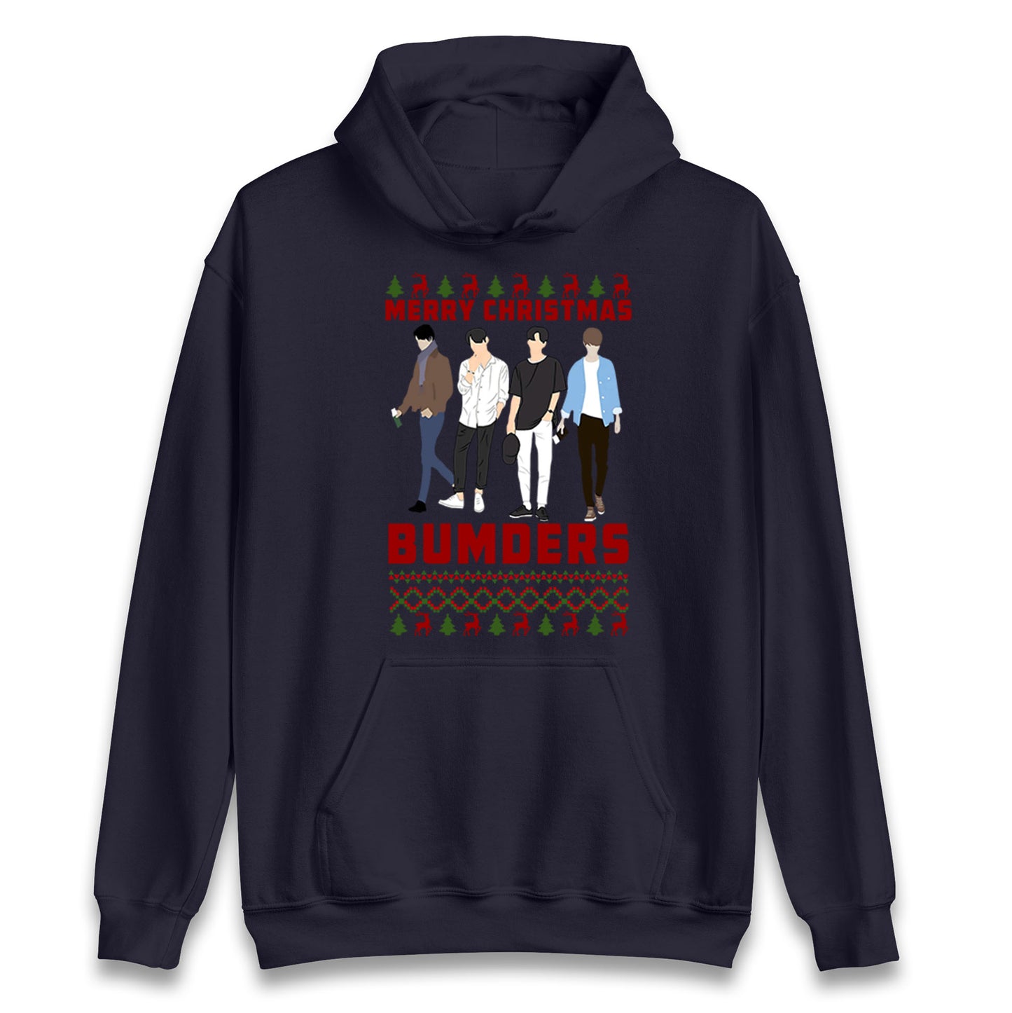 Merry Christmas Bumders The Inbetweeners Unisex Hoodie