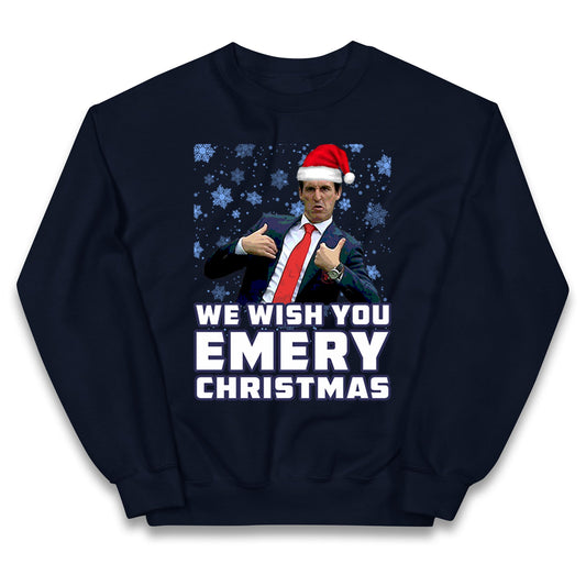 We Wish You Emery Christmas Kids Jumper
