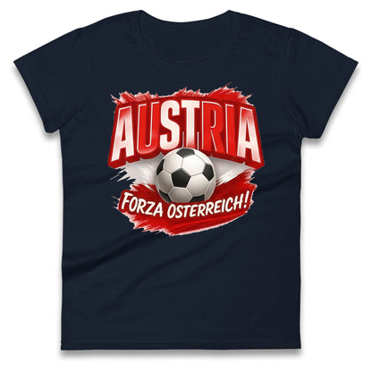 Austria Retro World Cup Ladies T Shirt