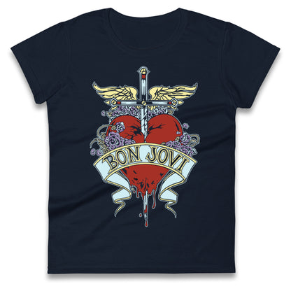 Bon Jovi Rock Band Ladies T Shirt