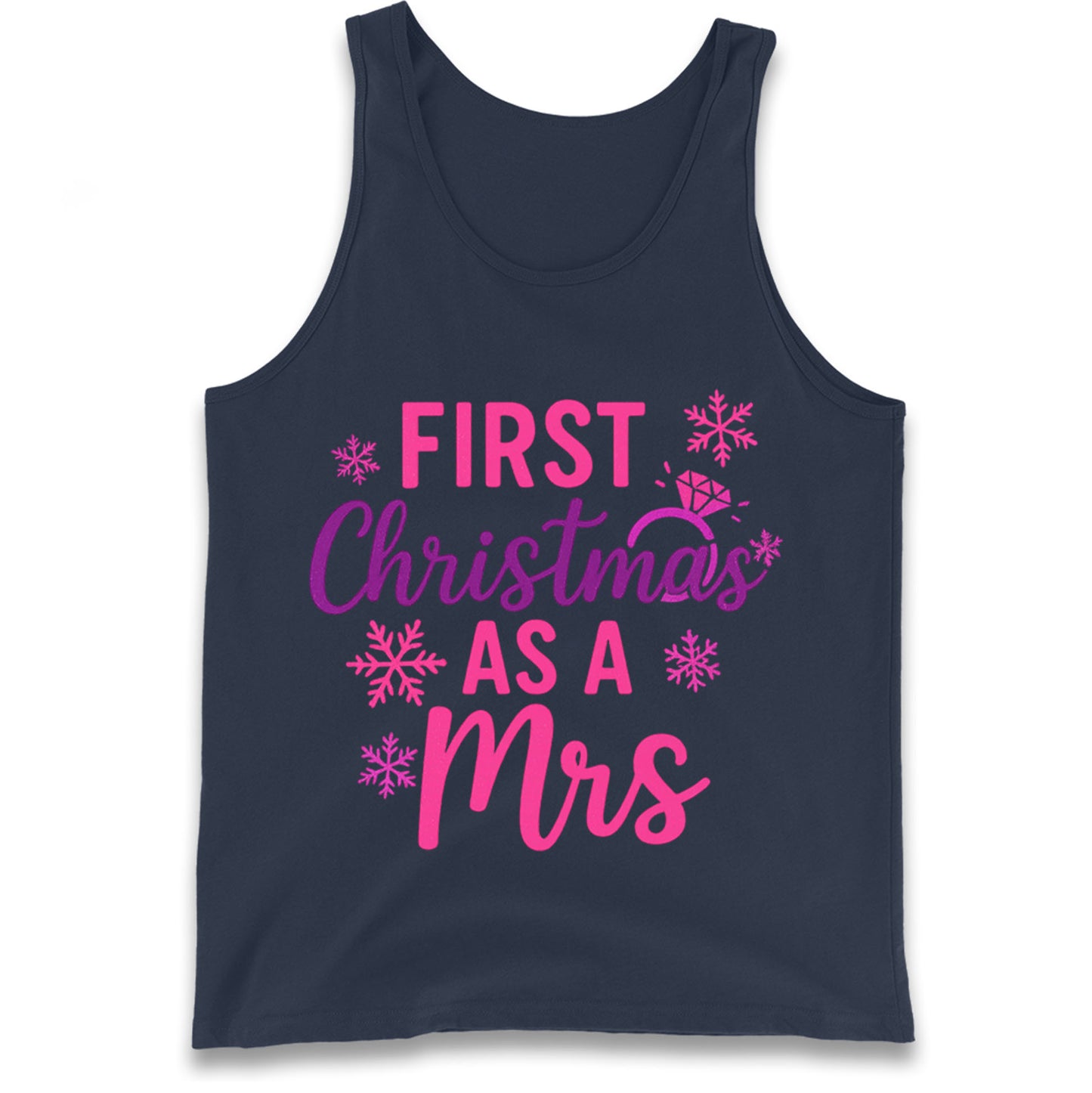 First Christmas As A Mrs Tank Top
