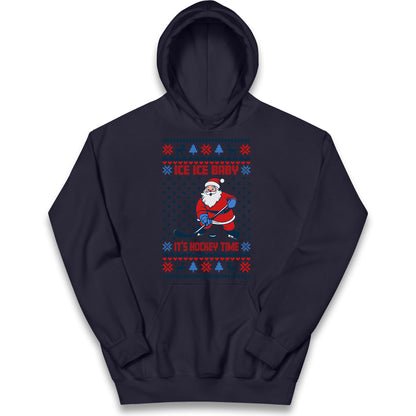 Hockey Christmas Kids Hoodie