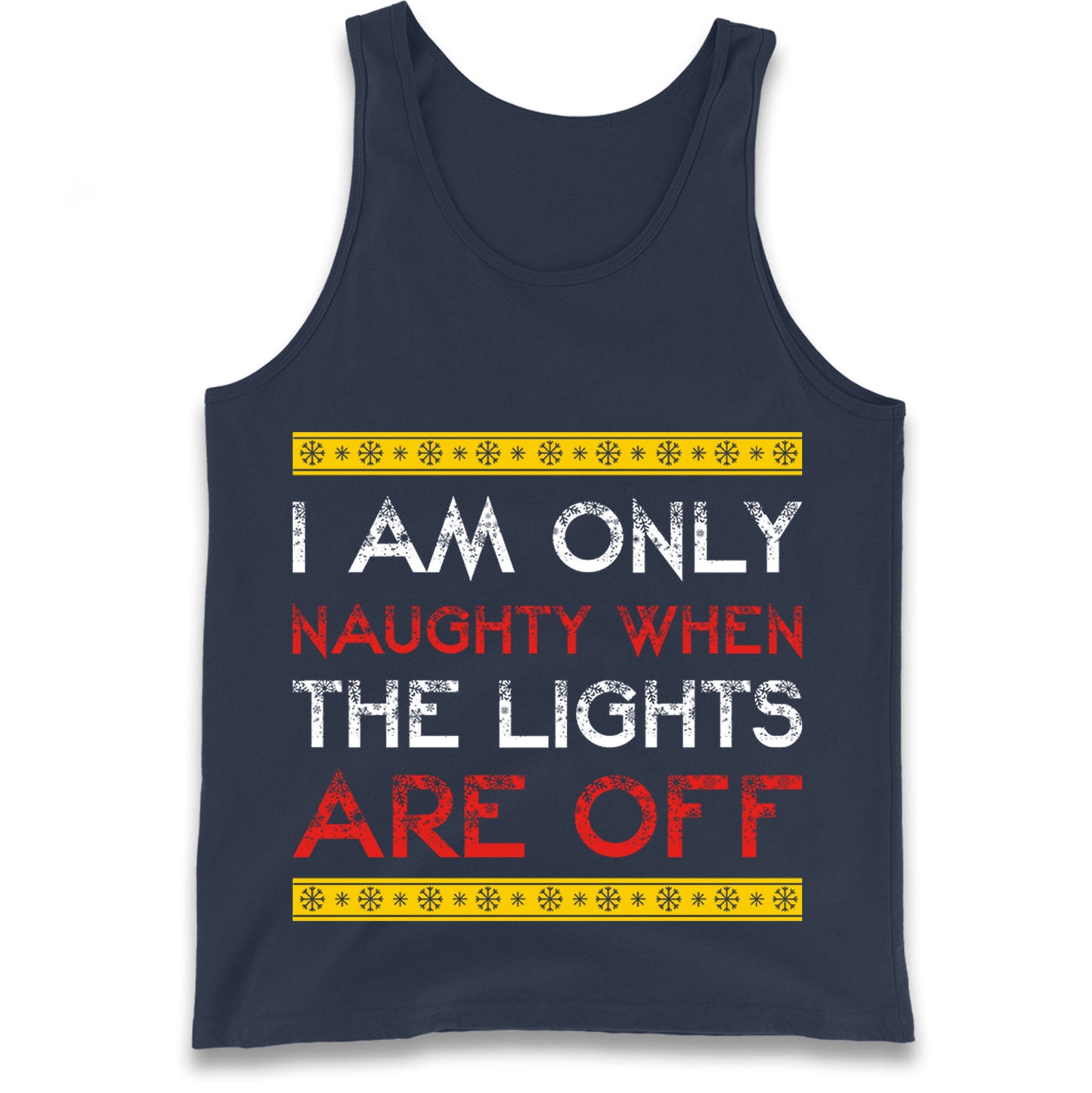 naughty christmas tank top