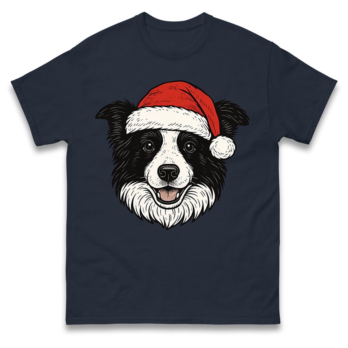 Border Collie Christmas T Shirt