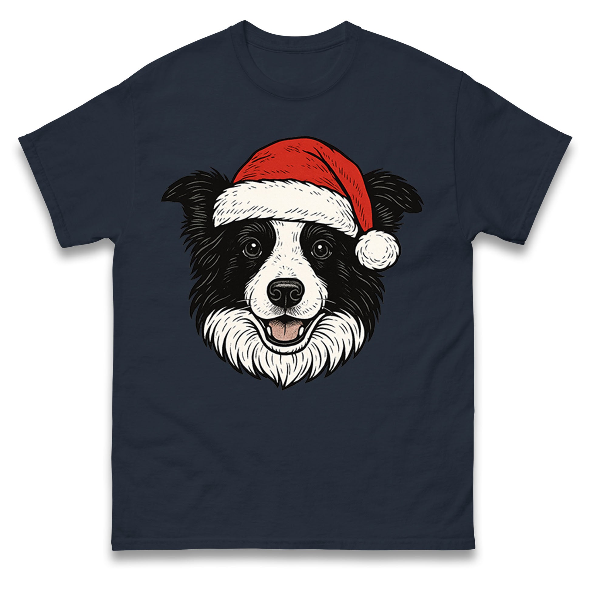 Border Collie Christmas T Shirt