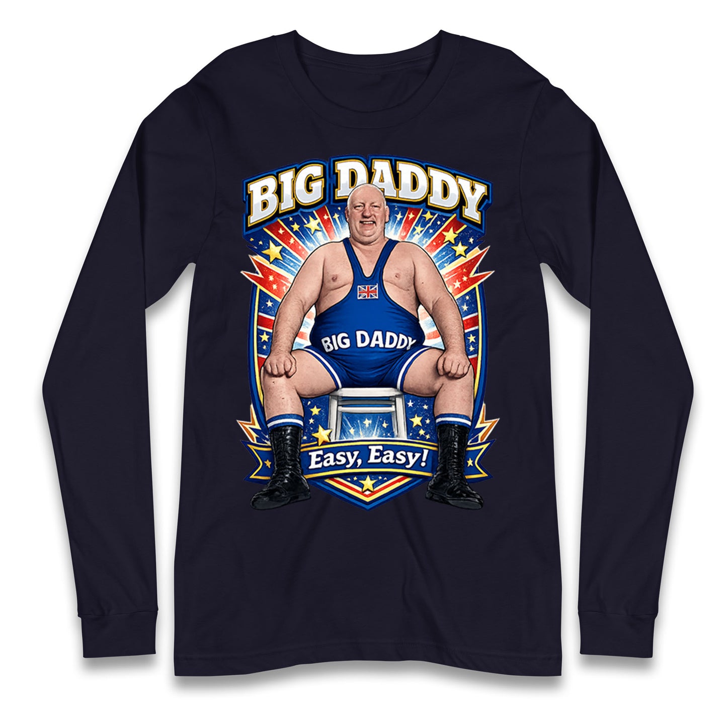 Big Daddy UK Wrestling Longsleeve T Shirt