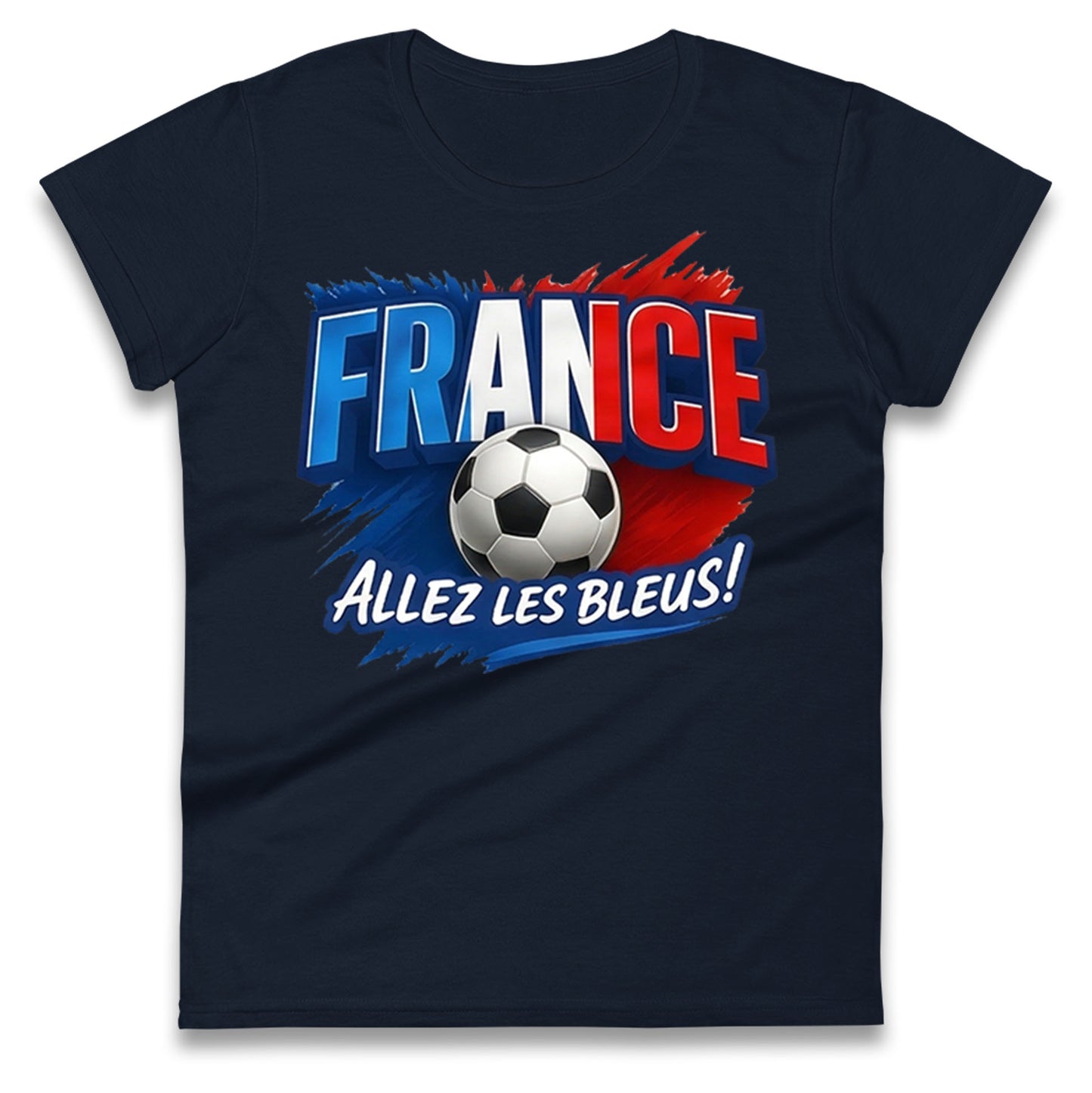France Retro World Cup Ladies T Shirt