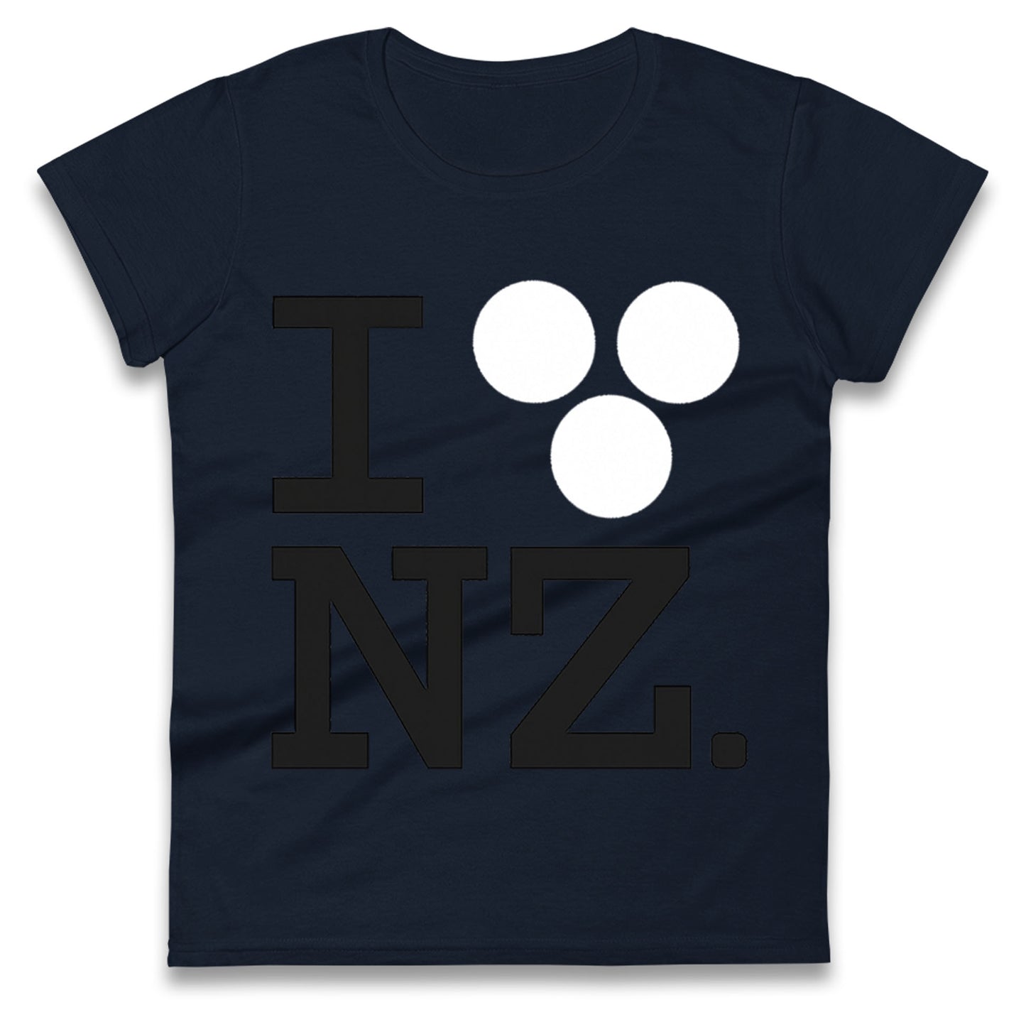 I Love NZ Orlando Bloom Huffer Ladies T Shirt
