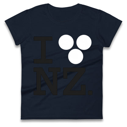 I Love NZ Orlando Bloom Huffer Ladies T Shirt