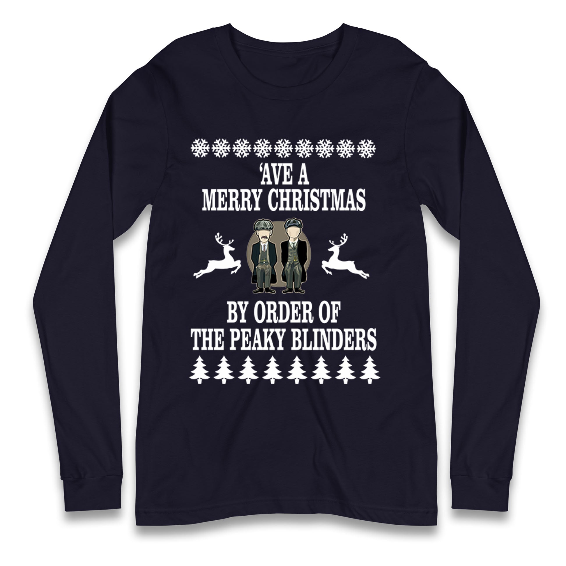 Peaky Blinders Christmas Longsleeve T Shirt
