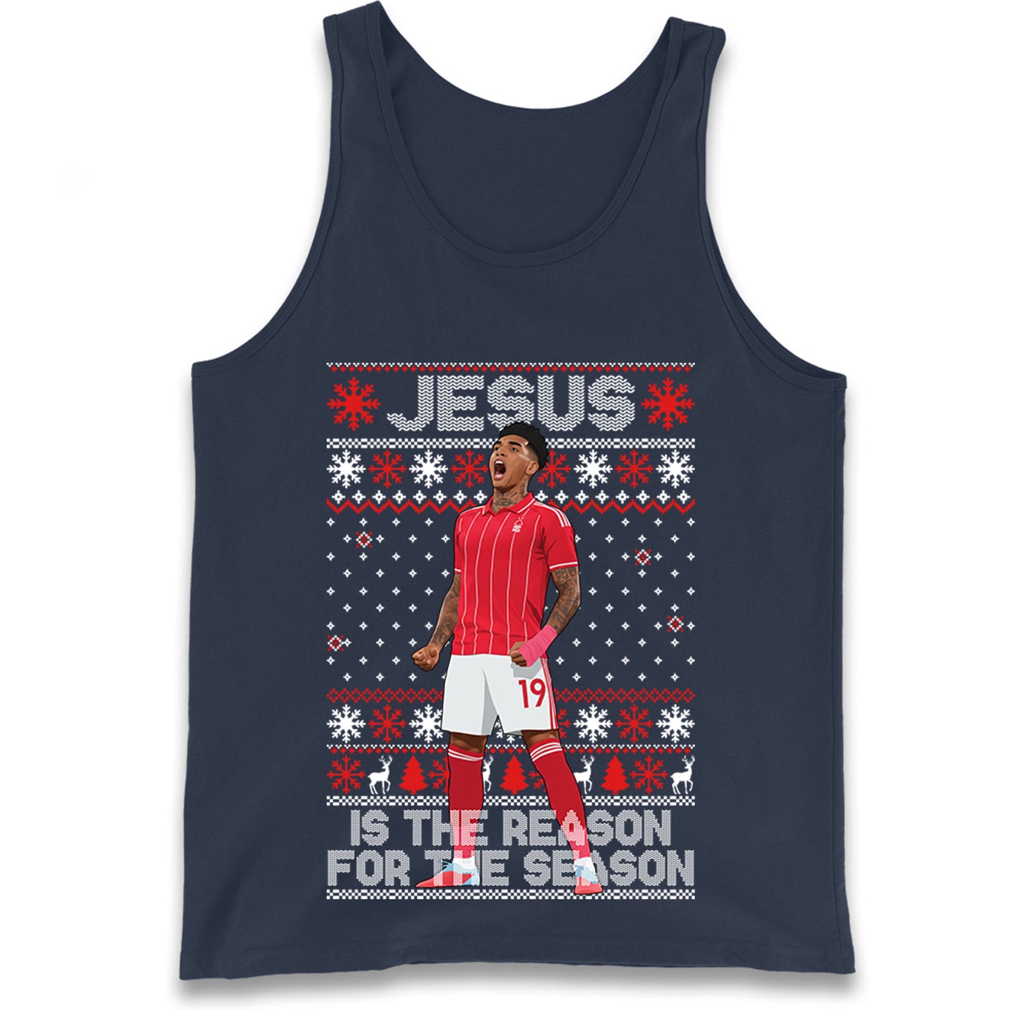 Nottm Forest FC Christmas Tank Top