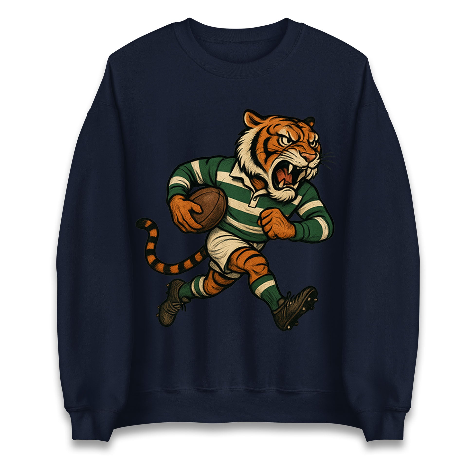 Retro Leicester Tigers Rugby Union Jumper 