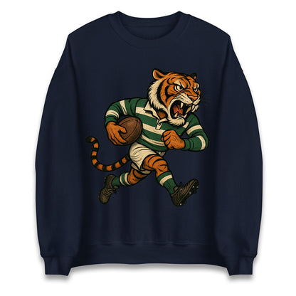 Retro Leicester Tigers Rugby Union Jumper 