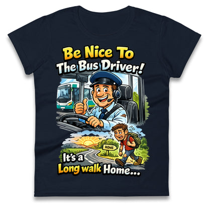 Bus Driver Ladies T Shirt